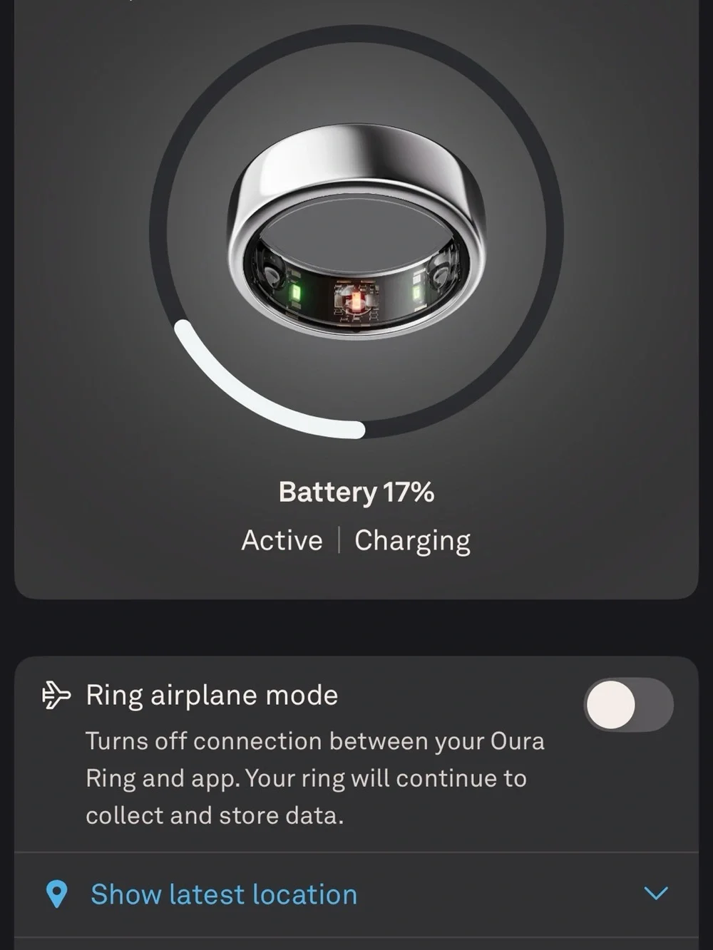 Oura ring silver